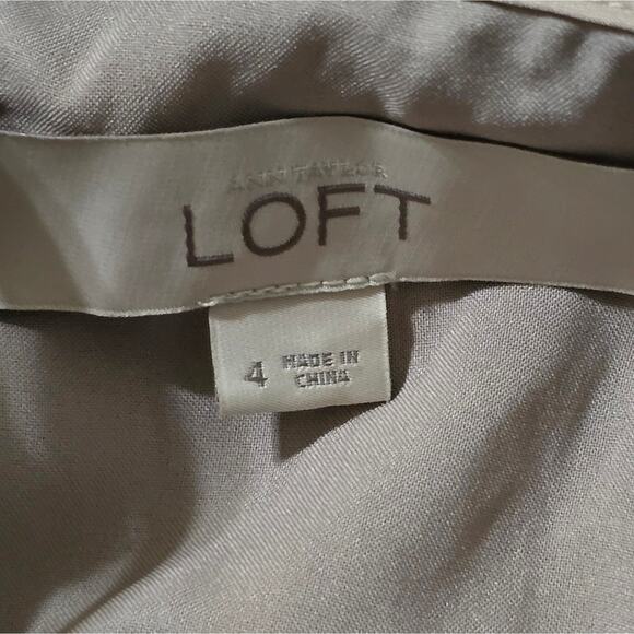 Loft Lace Tunic Mini Dress Black/ Beige Lined Cap Sleeve Drawstring Tie Back 4 - Picture 6 of 6